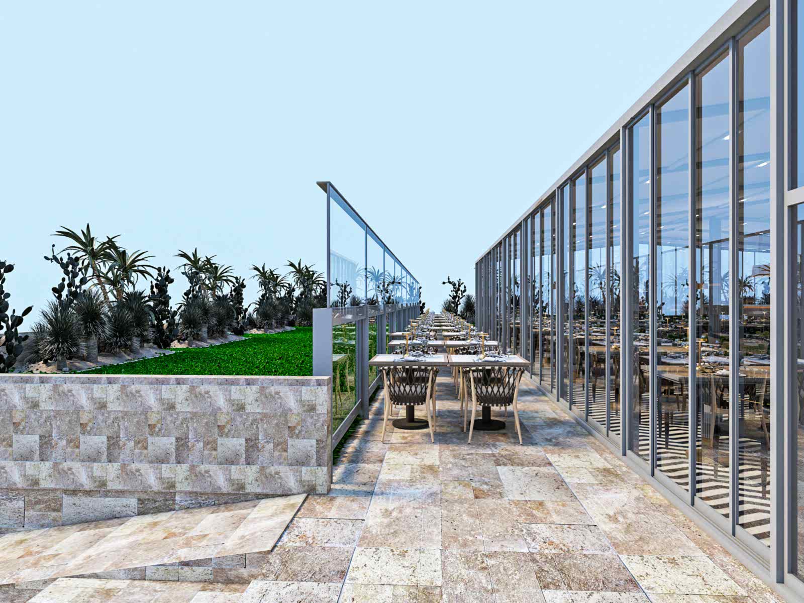 ÇANKAYA RESTORANT TASARIMI | MİMARLIK | İÇ MİMARLIK | UYGULAMA | 3D TASARIM | MİMARİ PROJE