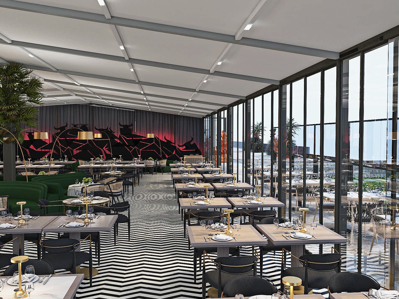 ÇANKAYA RESTORANT TASARIMI | MİMARLIK | İÇ MİMARLIK | UYGULAMA | 3D TASARIM | MİMARİ PROJE