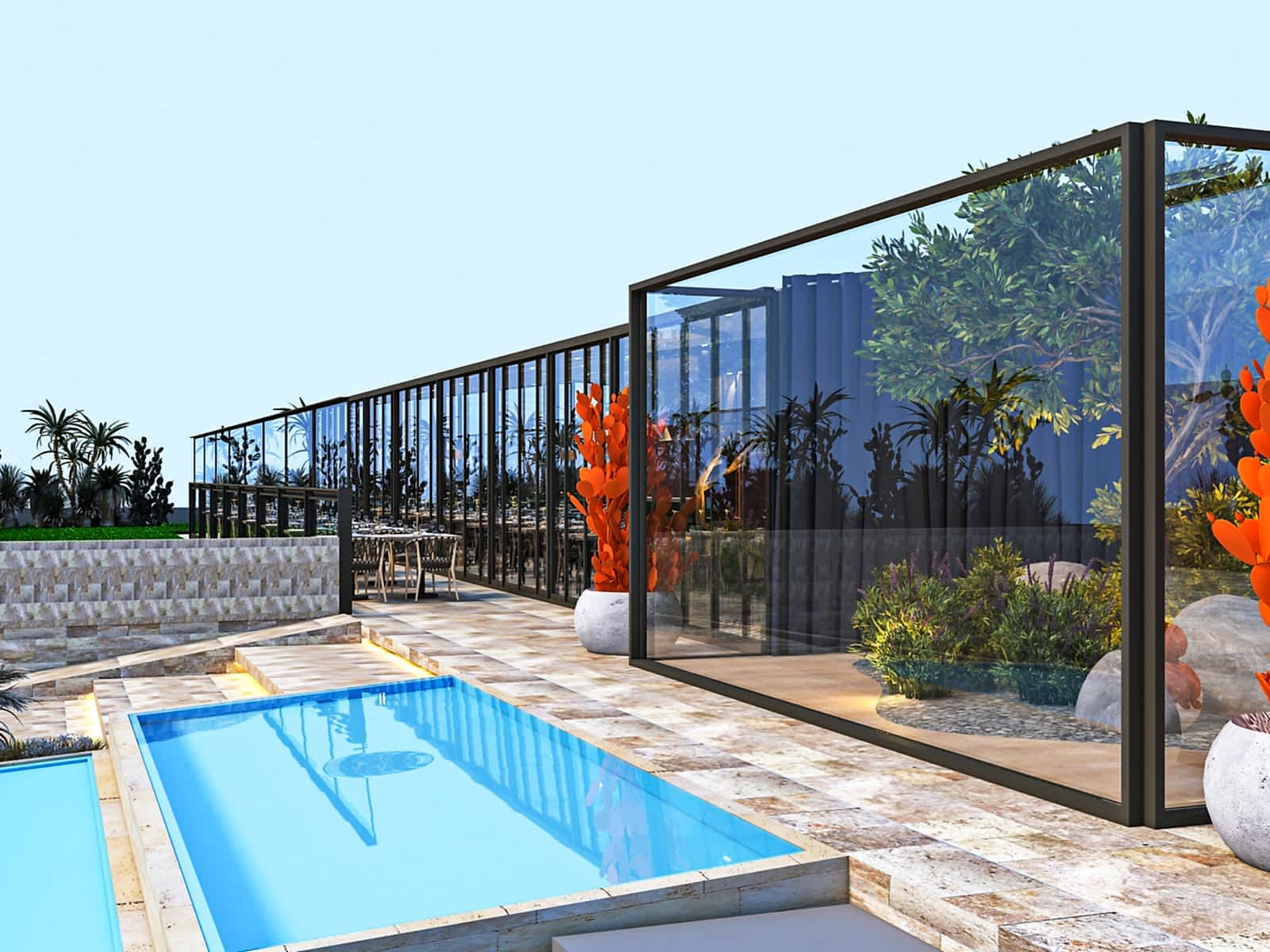 ÇANKAYA RESTORANT TASARIMI | MİMARLIK | İÇ MİMARLIK | UYGULAMA | 3D TASARIM | MİMARİ PROJE